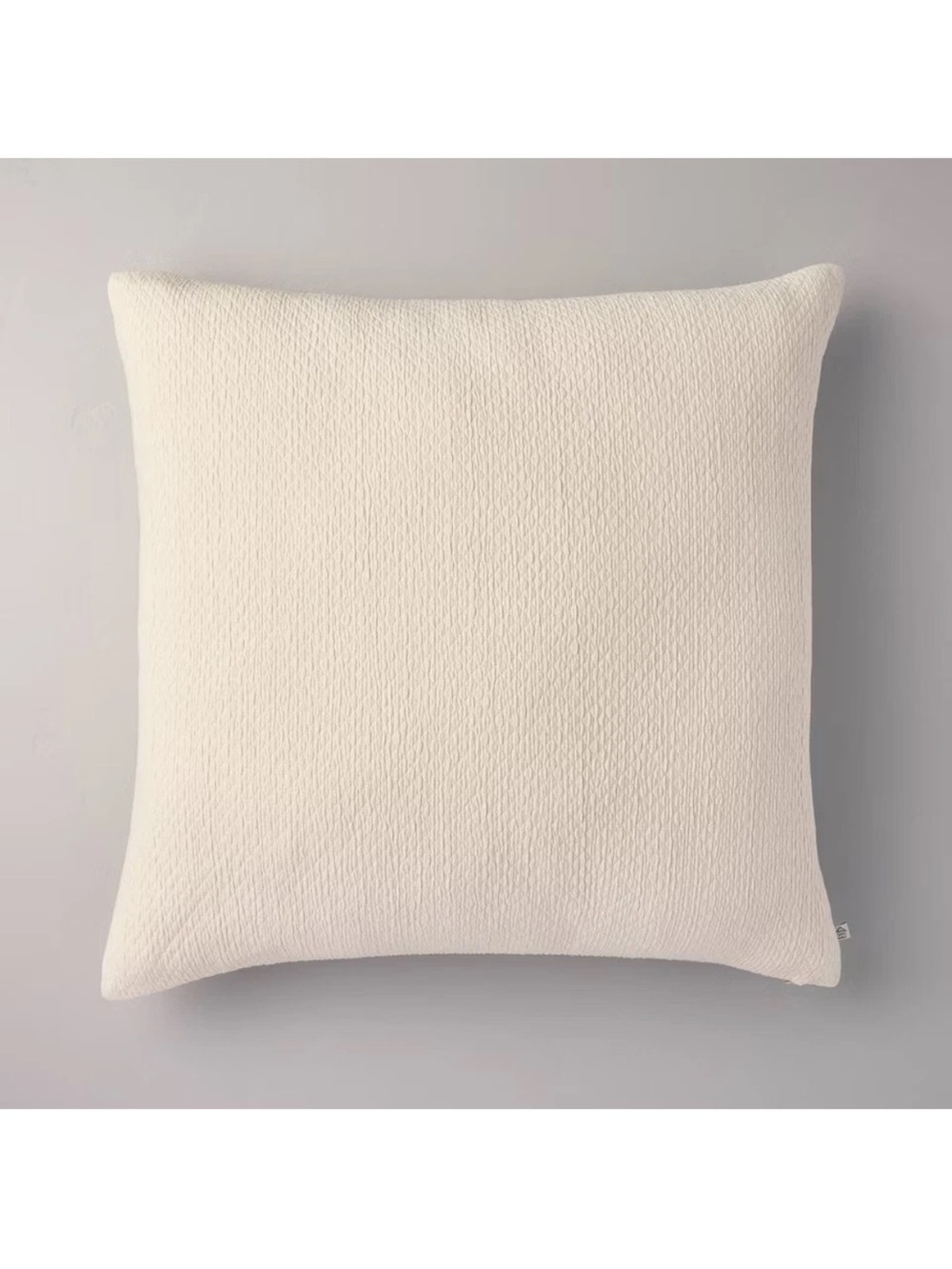 26"x26" Micro Diamond Textured Euro Pillow Cream - Hearth & Hand with Magnolia